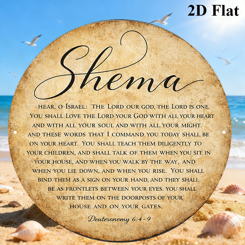 Home Decor In - CIFBUY Vintage Judaica Scripture Aluminum Wall