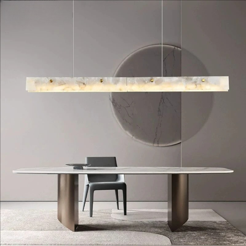 Hanging Moon Lamp - Luxury Linear Pendant Light LED Minimalist