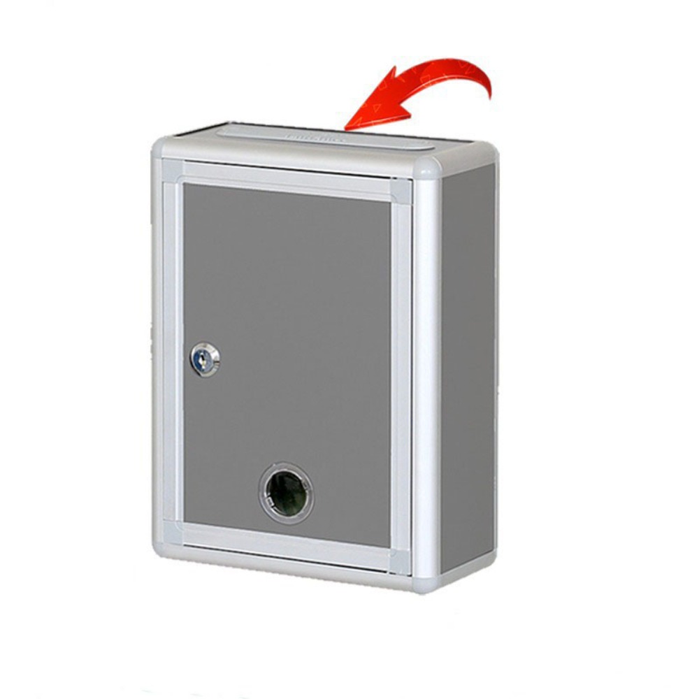 Home Decor Express - Aluminium Alloy Locking Ballot Box Wall
