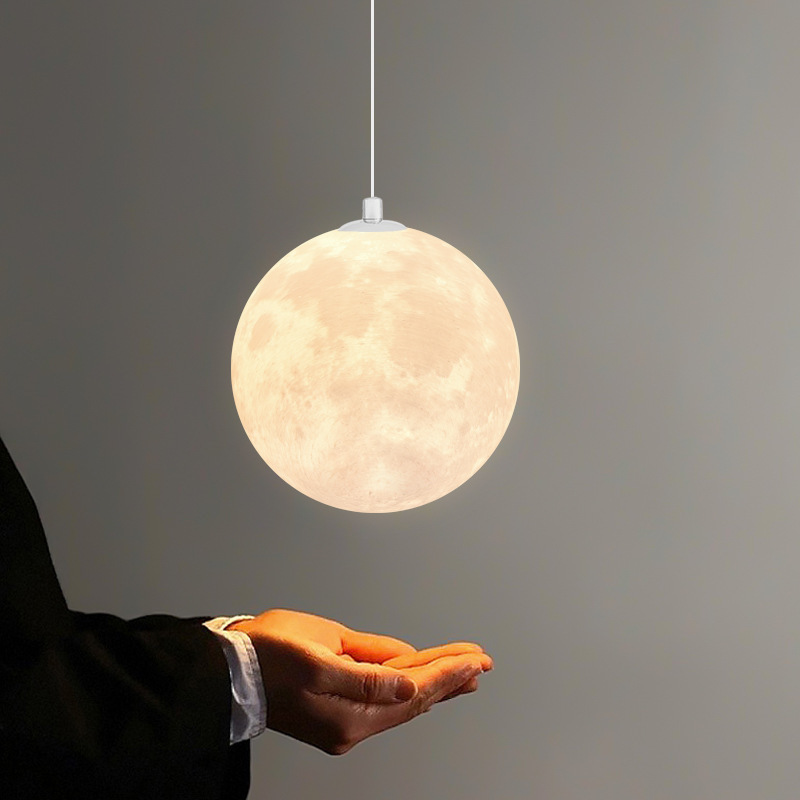 Hanging Moon Lamp - Modern Creative Design Moon Pendant Light