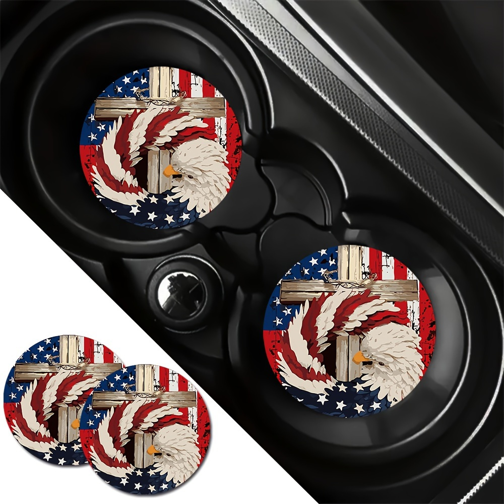 Home Decor Usa - 2-Pack USA Flag & Patriotic Bird