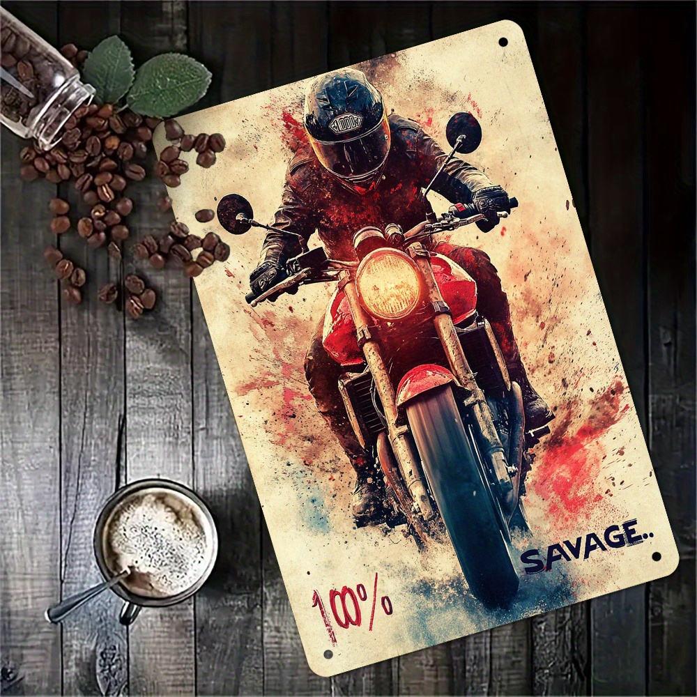 Home Decor Shop - Vintage-Inspired Metal Wall Art Sign, -