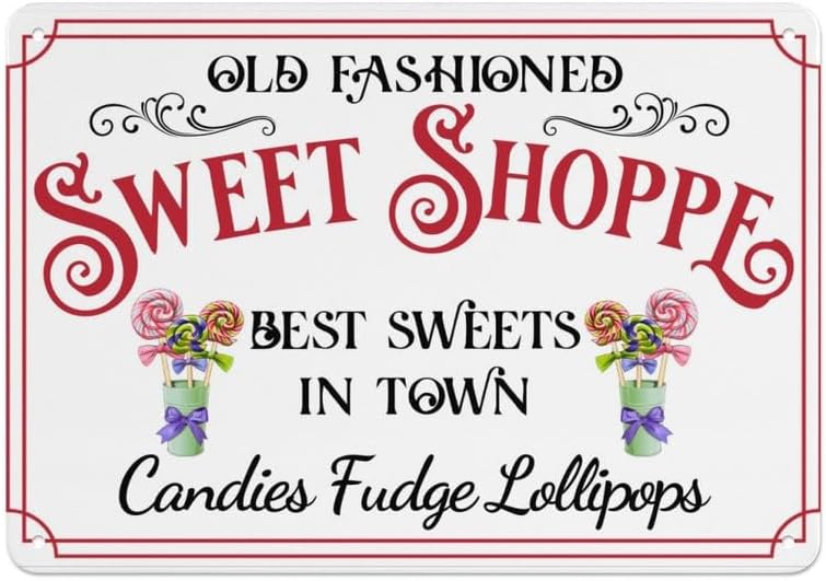 Home Decor Shop - Old Fashioned Sweet Shop Meta Sign