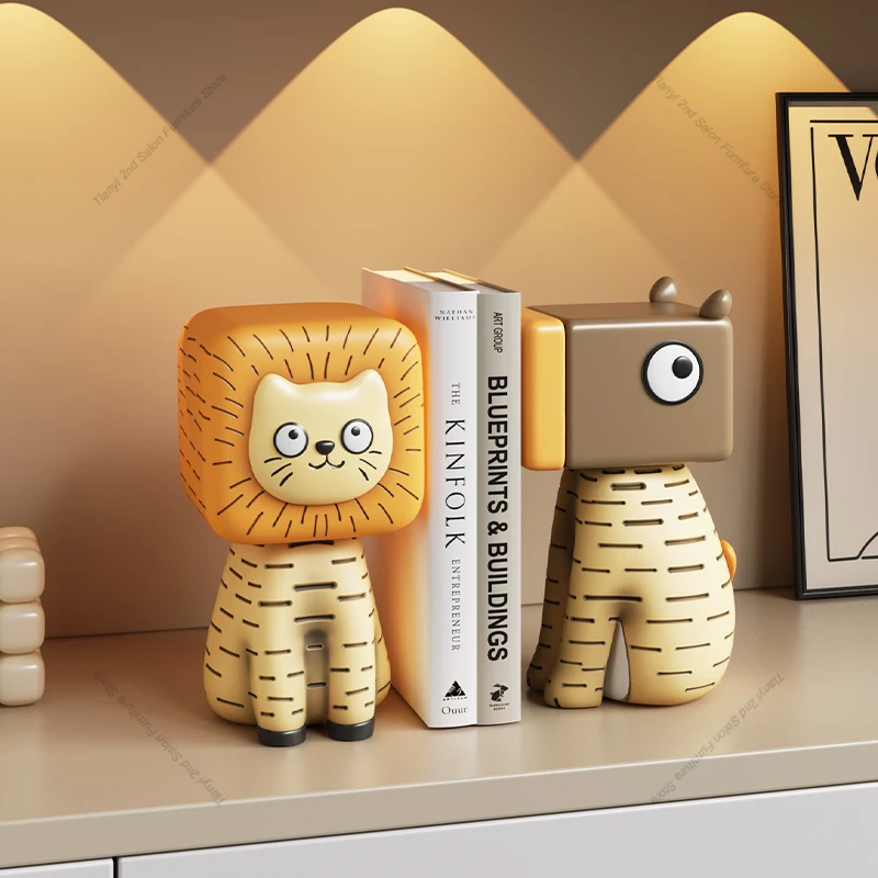 Aesthetic Bookend - ​​Modern Cream Style Bookends Aesthetic Mini