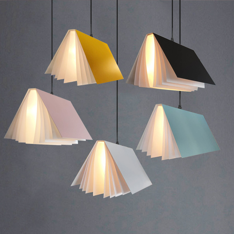 Hanging Moon Lamp - Creative Pendant Light Modern Book Style