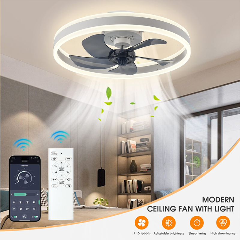 Home Decor Free App - LED Ceiling Light Fan With APP
