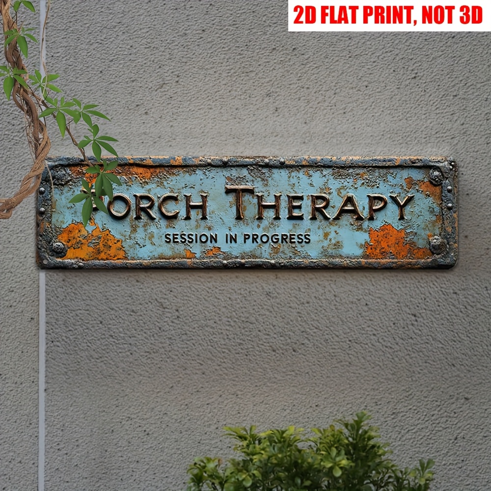 Home Decor Shop - 2D Flat Entrance Relaxation Metal Sign