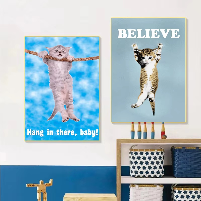 Hang In There Baby Cute Cat Yo - Home Decor Shop review and price
