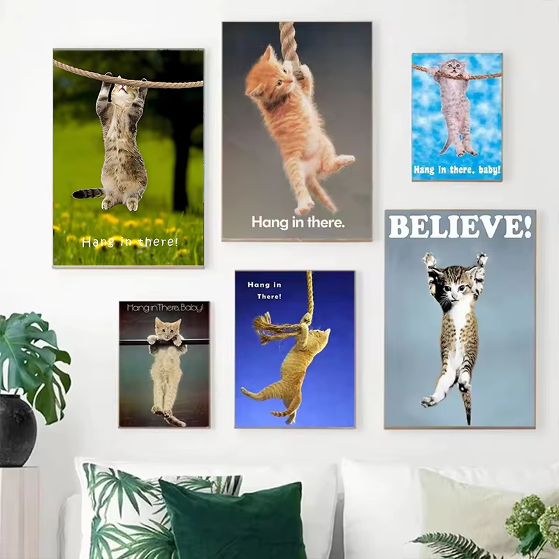 Hang In There Baby Cute Cat Yo - Home Decor Shop review and price