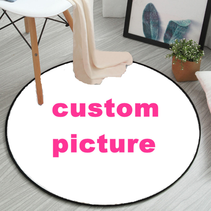 3D Logo Custom Round Carpets D - Home Decor Logo Design review and price
