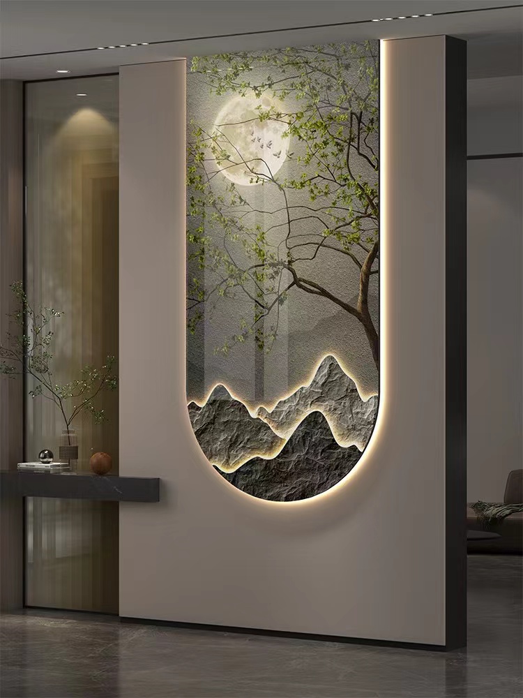 Corridor entrance, background  - Hanging Moon Lamp review and price
