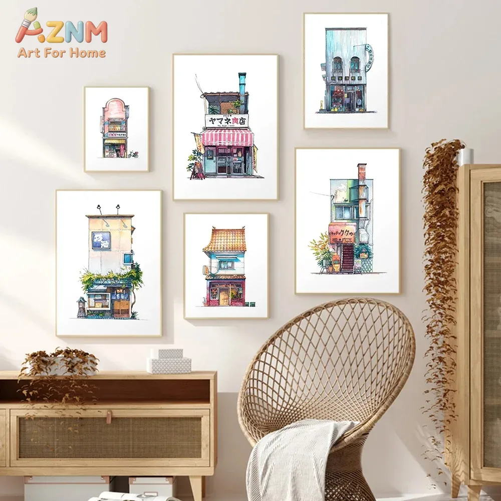 AZNM Japanese Storefront Water - Home Decor Shop review and price