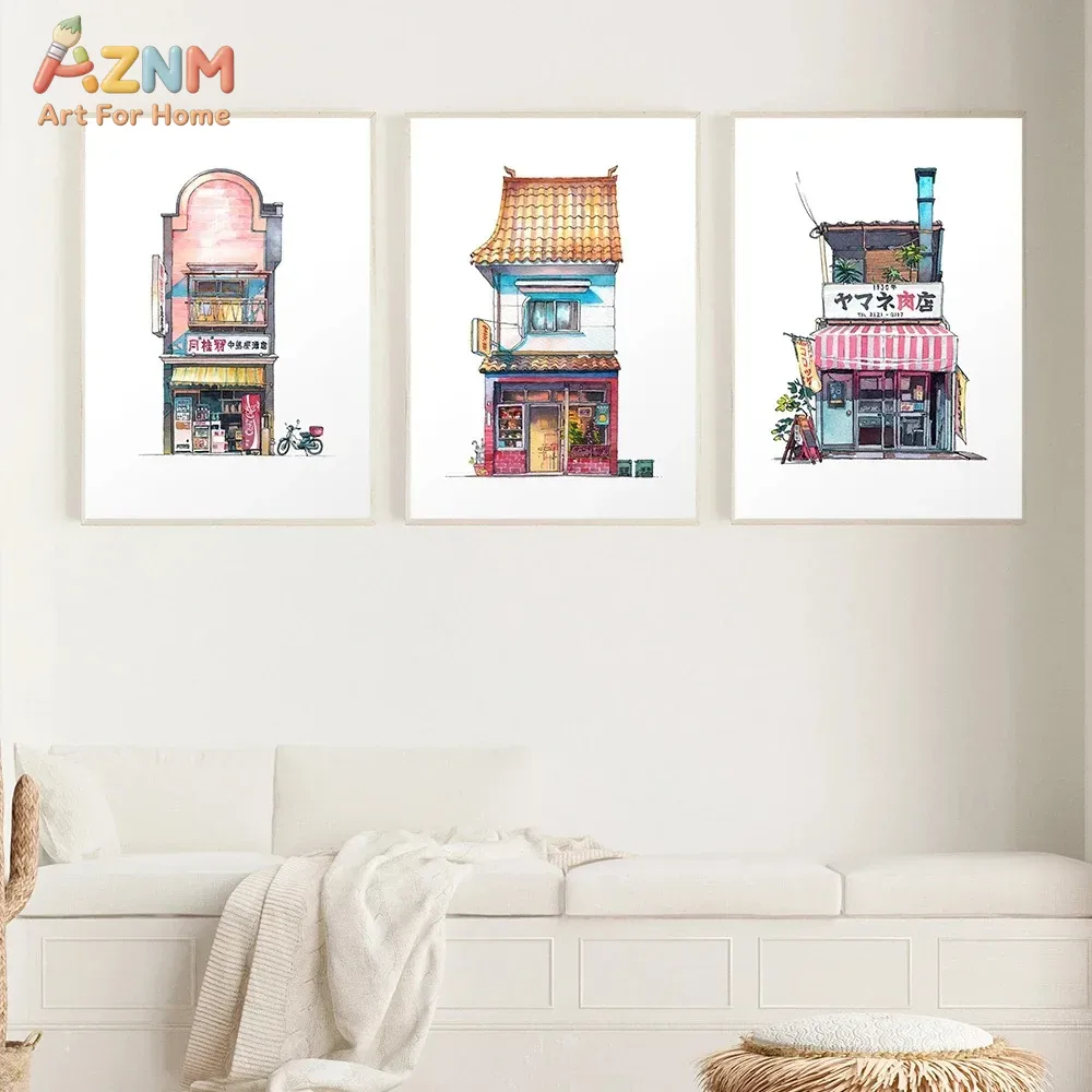 AZNM Japanese Storefront Water - Home Decor Shop review and price