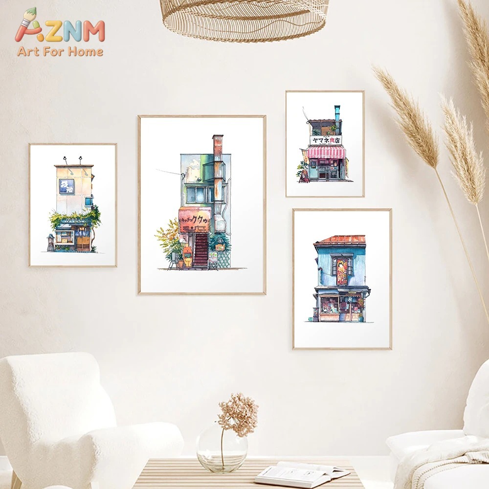 AZNM Japanese Storefront Water - Home Decor Shop review and price