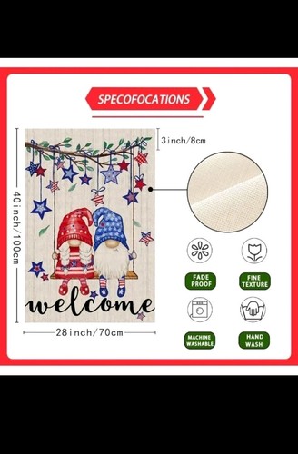 Welcome Tree Patriotic Gnomes  - Home Decor Usa review and price