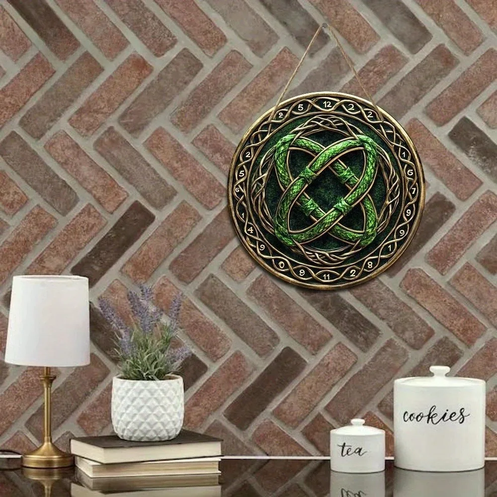 2D Retro Celtic Knot Circular  - Home Decor Logo Design review and price