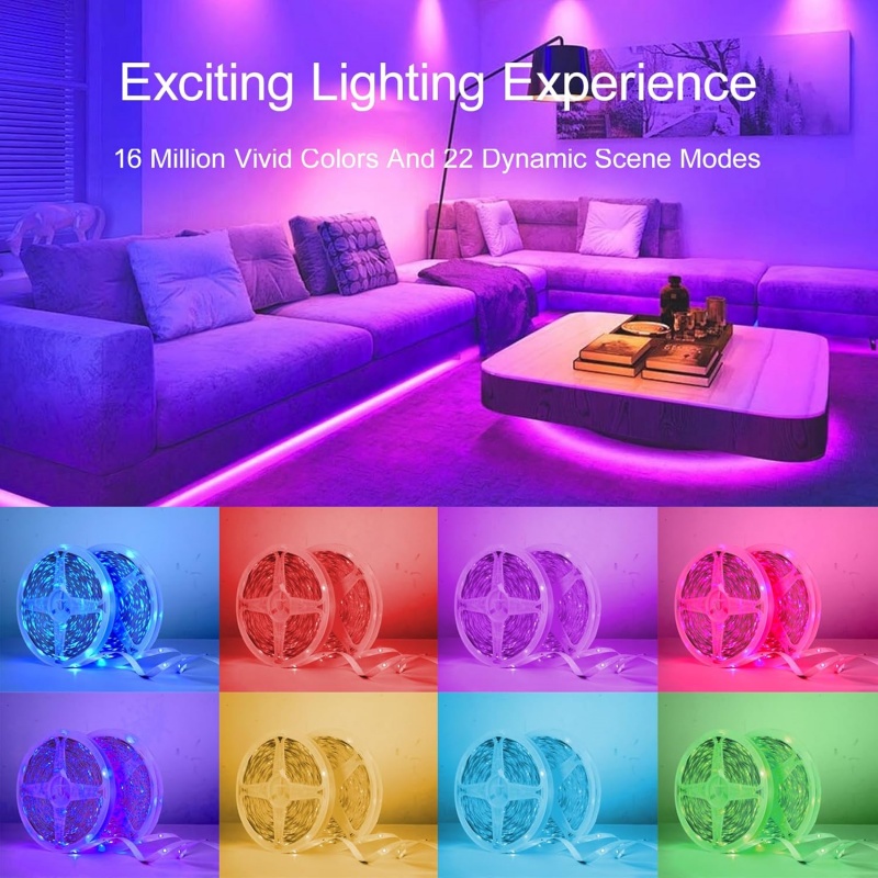 1-20m RGB LED Strip Lights 5V  - Home Decor Free App review and price