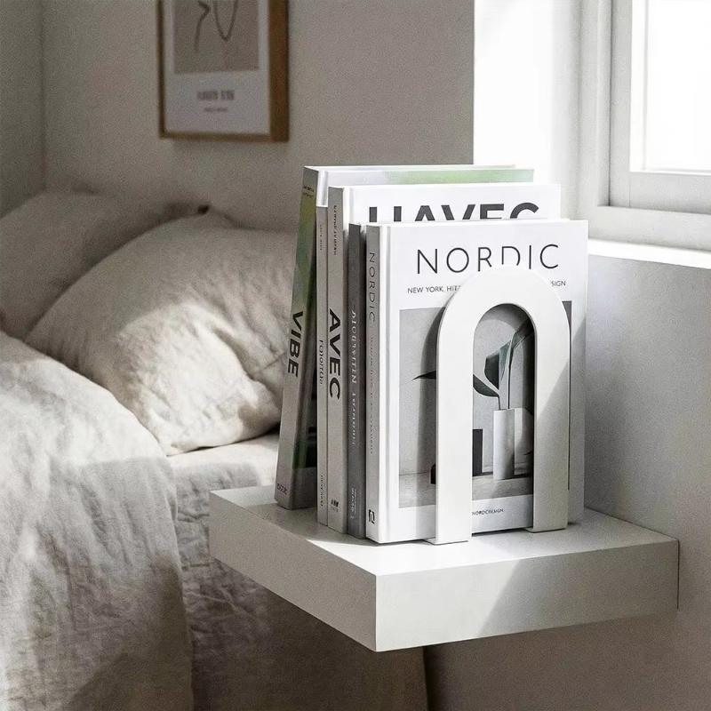 1 Pair L-shaped Iron Bookends  - Aesthetic Bookend review and price