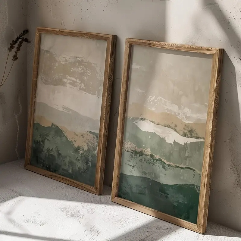 2pcs/set Wabi Sabi Abstract Ge - Home Decor Korea review and price