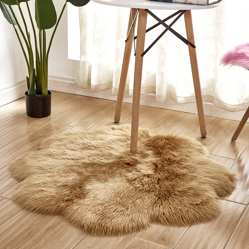 Plum Blossom Shape Soft Faux F - Cowhide Rug Faux review and price