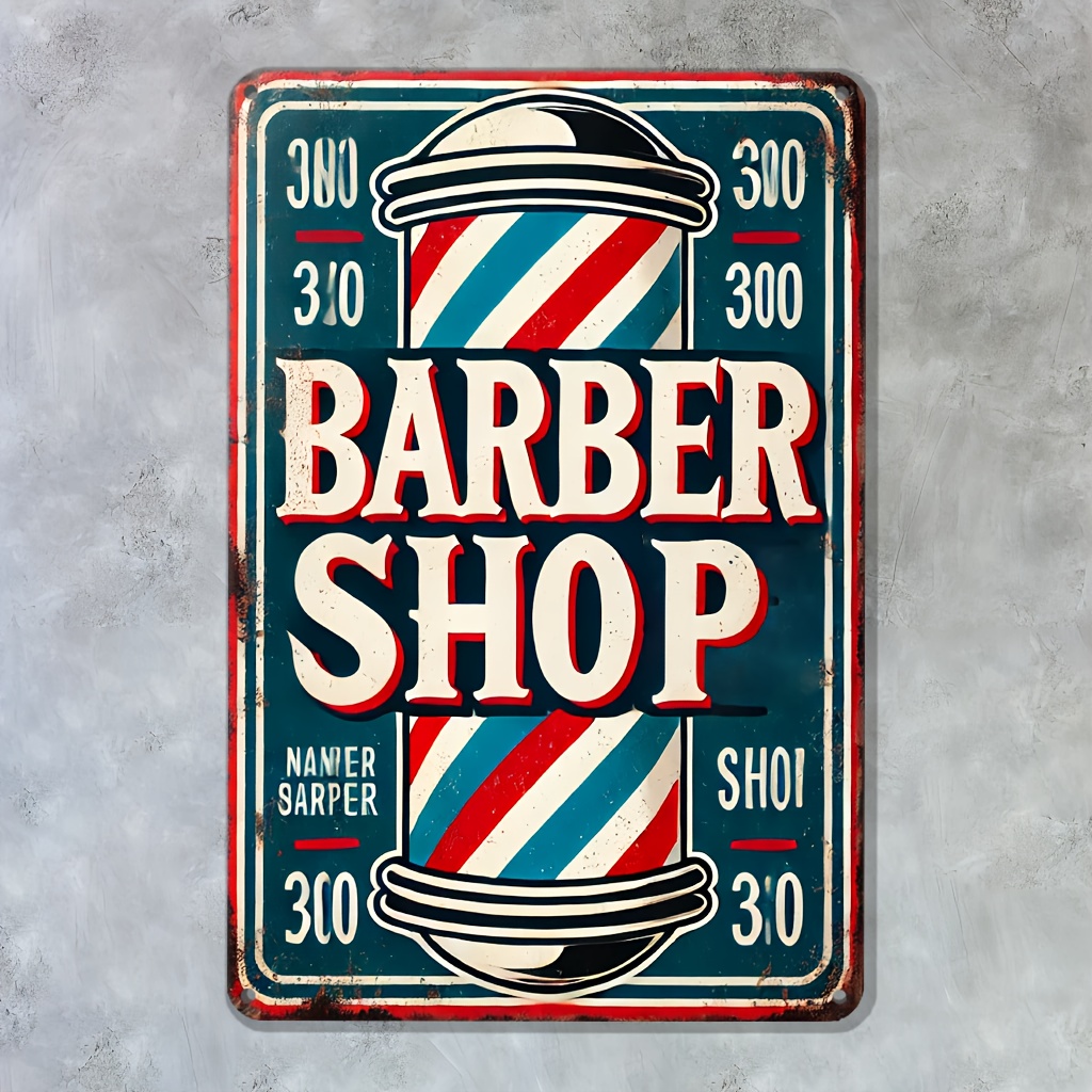 , Barbershop Sign Metal Wall A - Home Decor Shop review and price