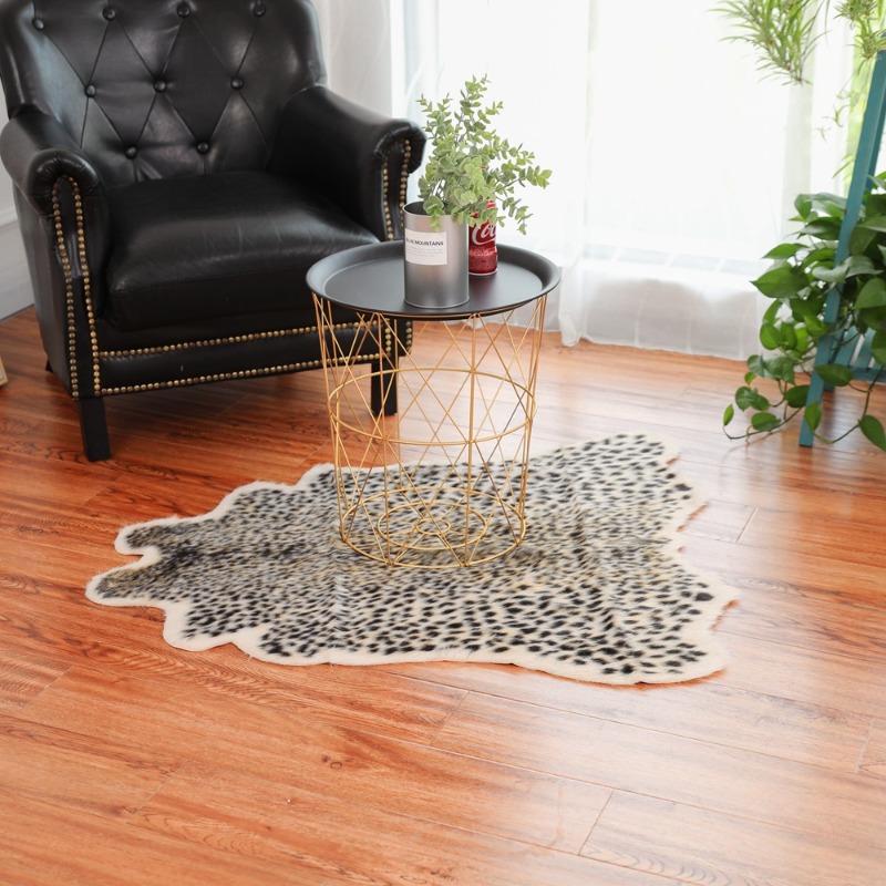 Leopard Cow Print Rug Faux Hid - Cowhide Rug Faux review and price