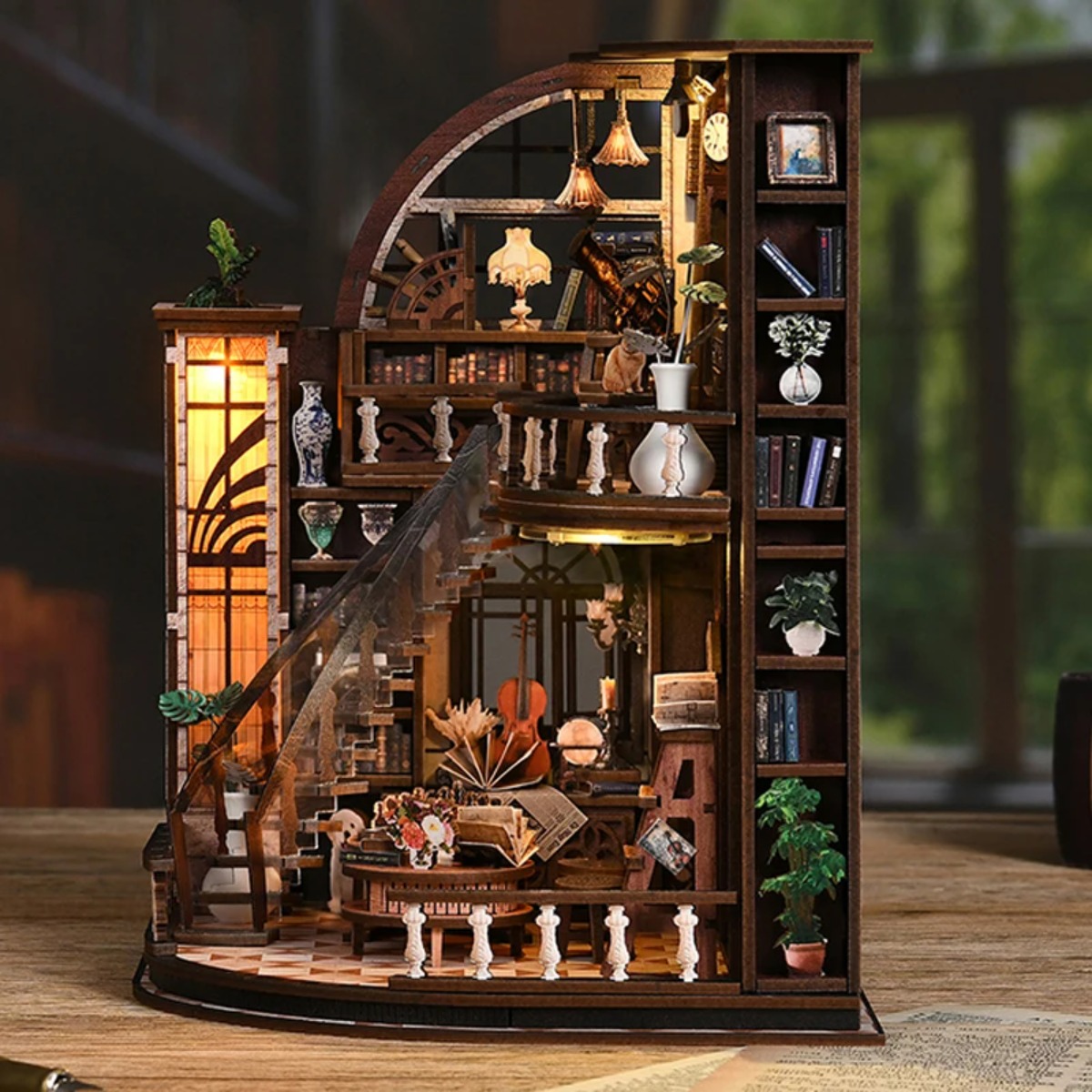 Miniature Book Nook Kit DIY Wo - Aesthetic Bookend review and price