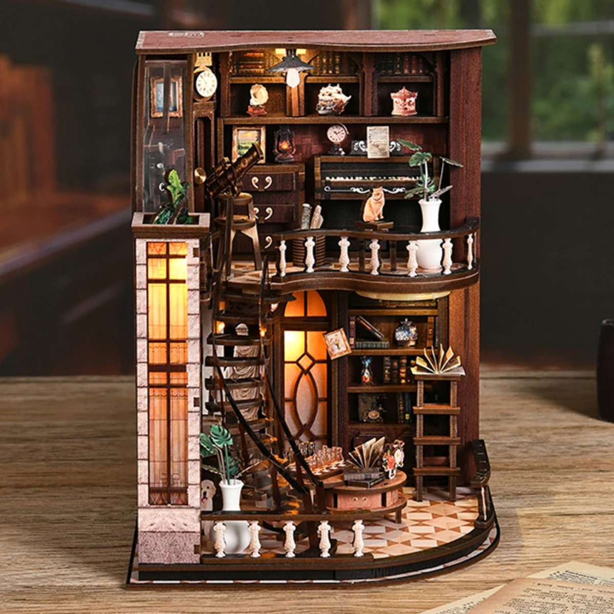 Miniature Book Nook Kit DIY Wo - Aesthetic Bookend review and price