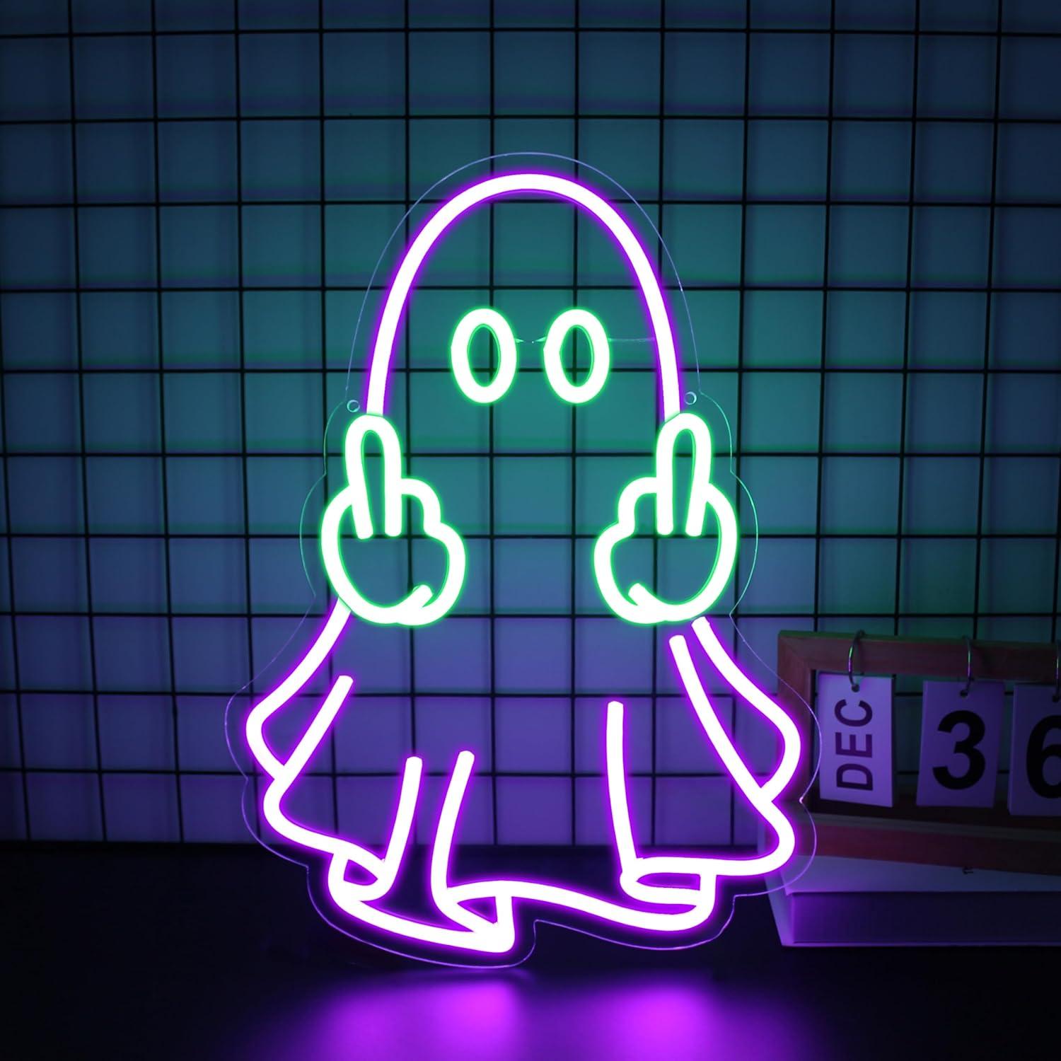 Ghost Neon Sign USB Powered LE - Home Decor Shop review and price