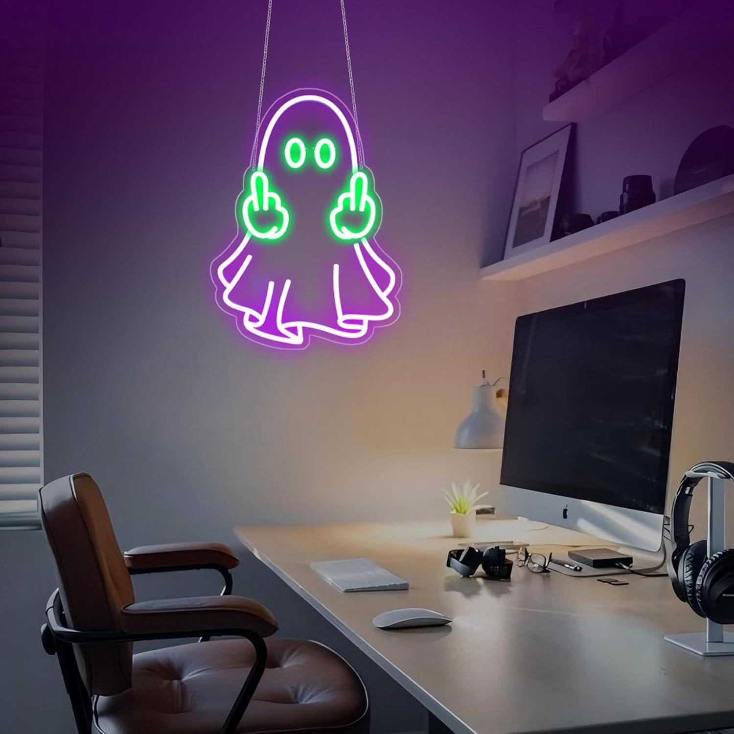 Ghost Neon Sign USB Powered LE - Home Decor Shop review and price