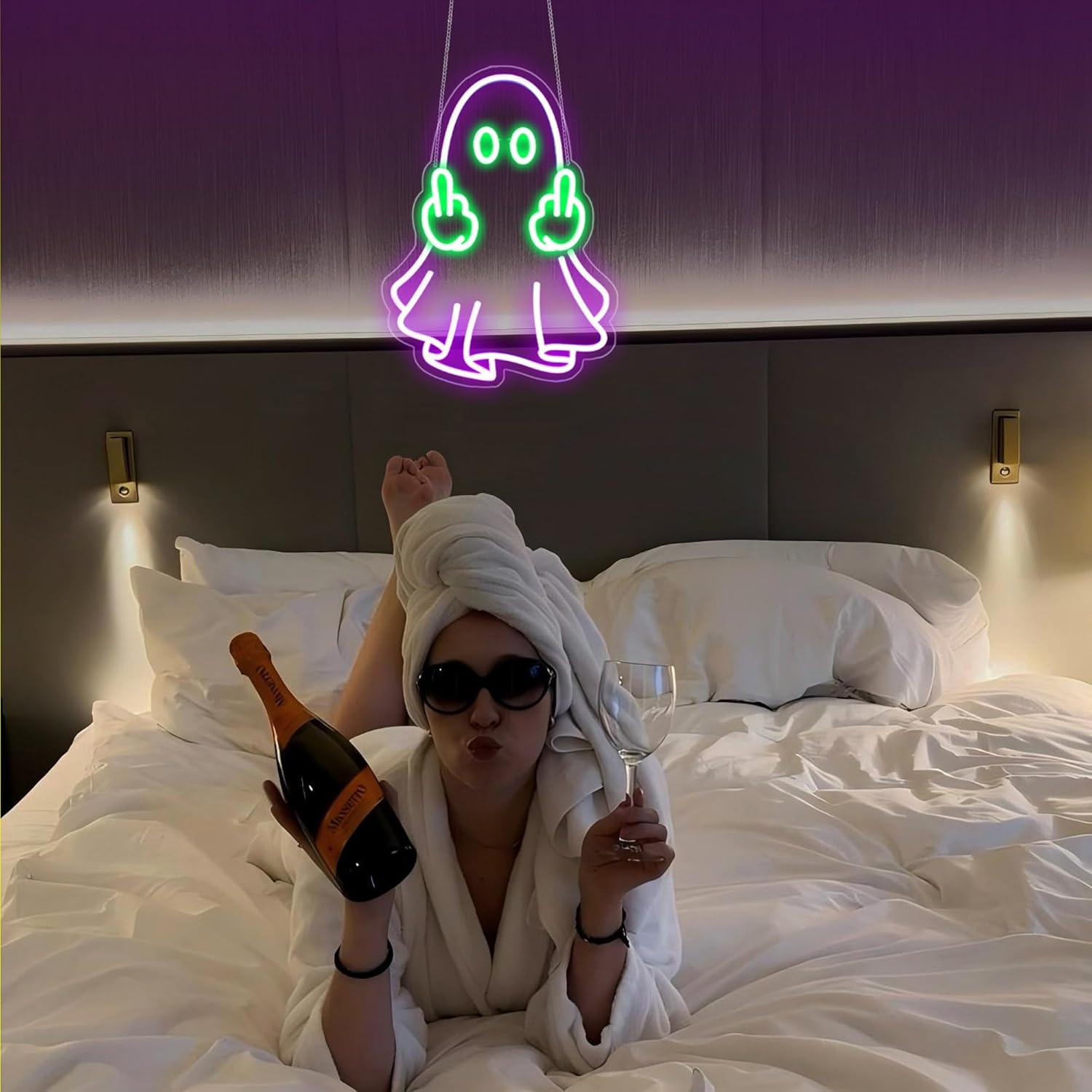 Ghost Neon Sign USB Powered LE - Home Decor Shop review and price