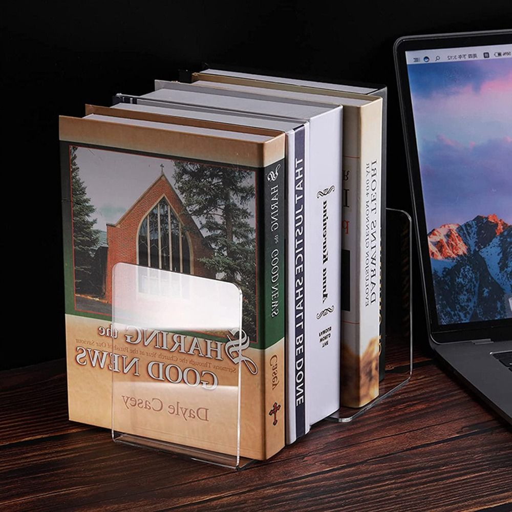 Minimalist Acrylic Book Holder - Aesthetic Bookend review and price