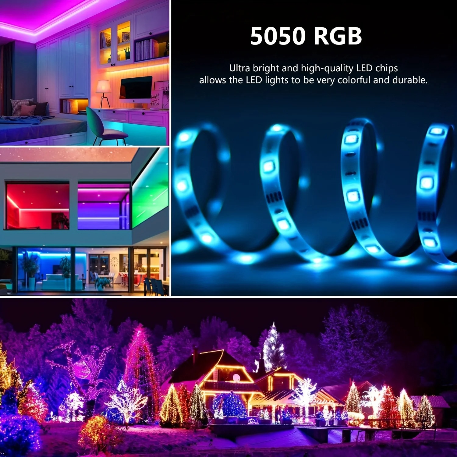 10M 20M 30M RGB LED Lights Str - Home Decor Free App review and price