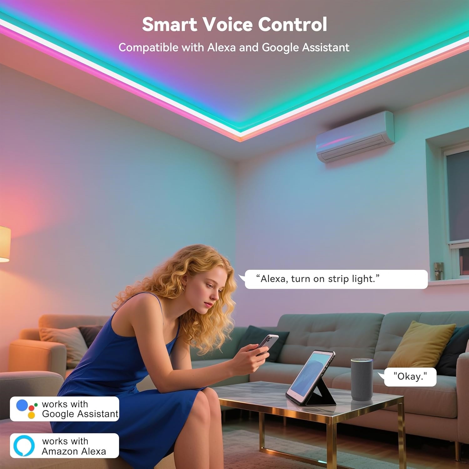 10M 20M 30M RGB LED Lights Str - Home Decor Free App review and price
