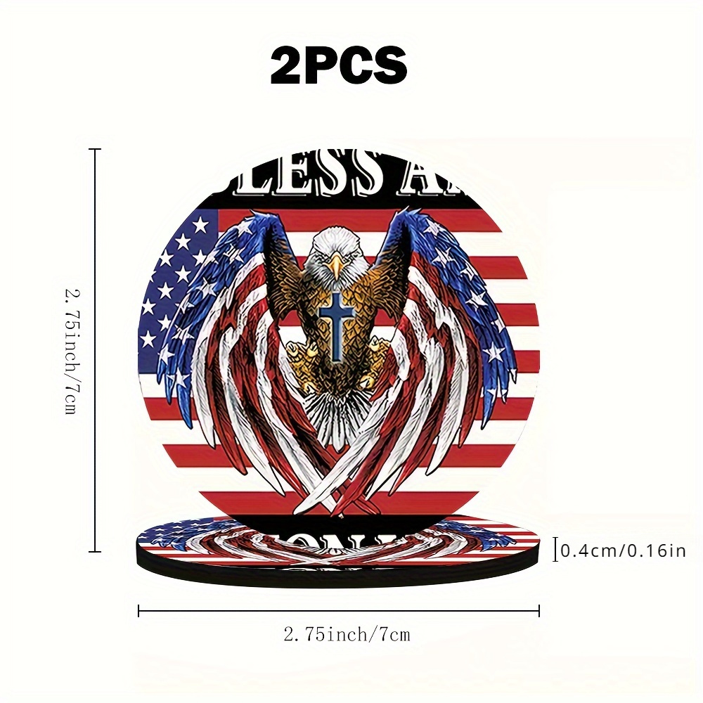 2-Pack USA Flag & Patriotic Bi - Home Decor Usa review and price
