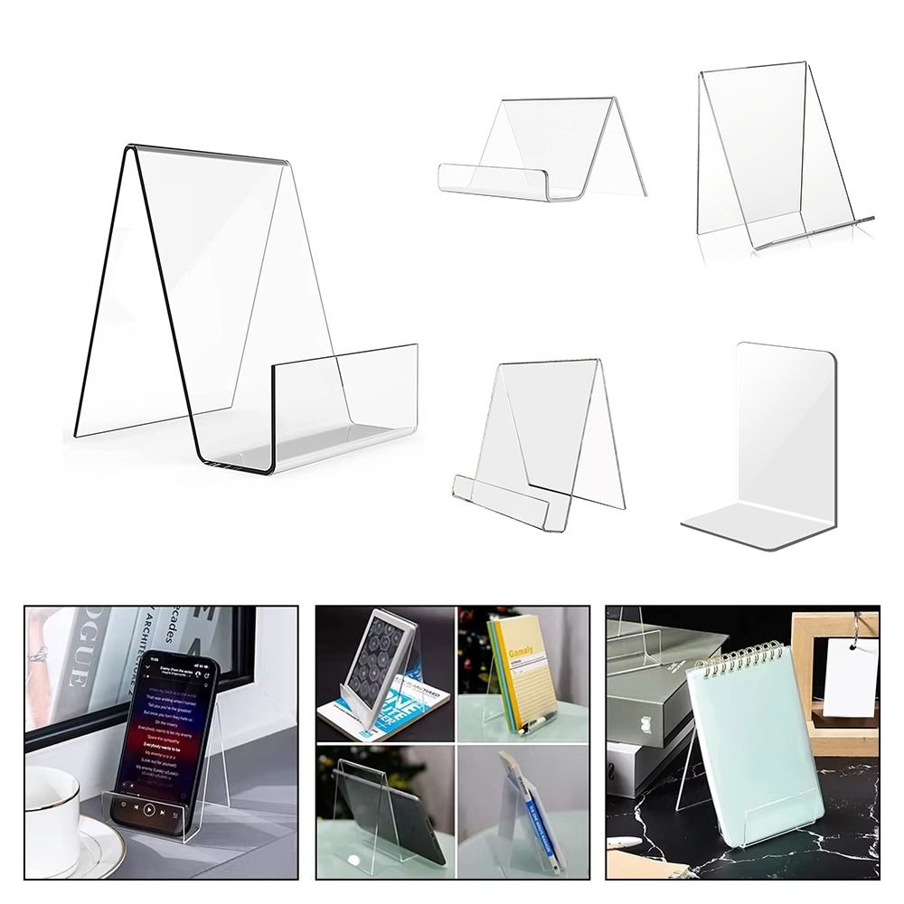 Minimalist Acrylic Book Holder - Aesthetic Bookend review and price