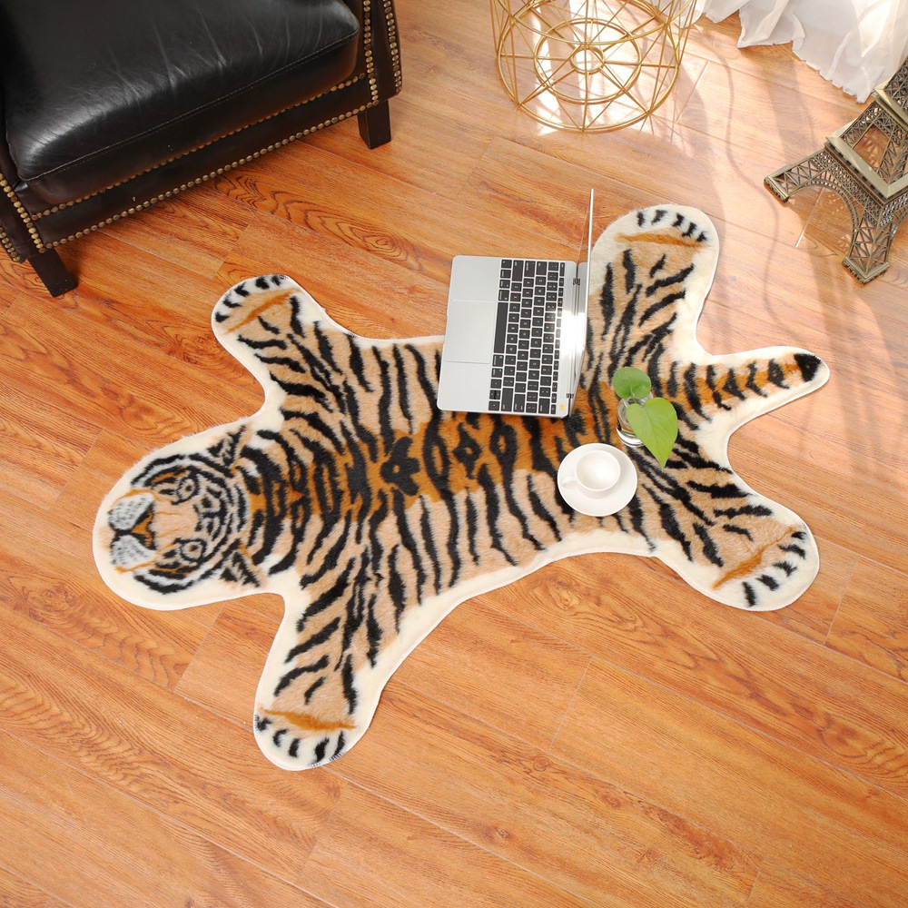 Tiger Printed Rug Cow Leopard  - Cowhide Rug Faux review and price