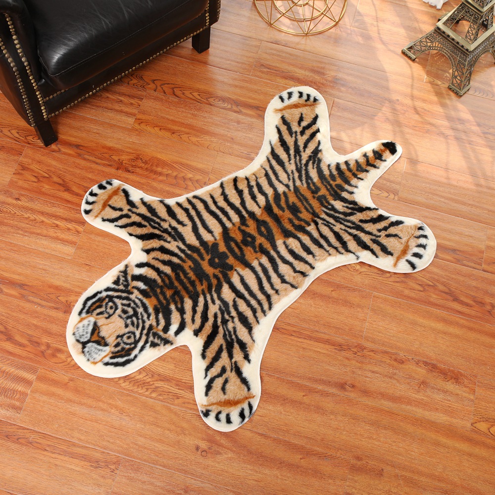 Tiger Printed Rug Cow Leopard  - Cowhide Rug Faux review and price