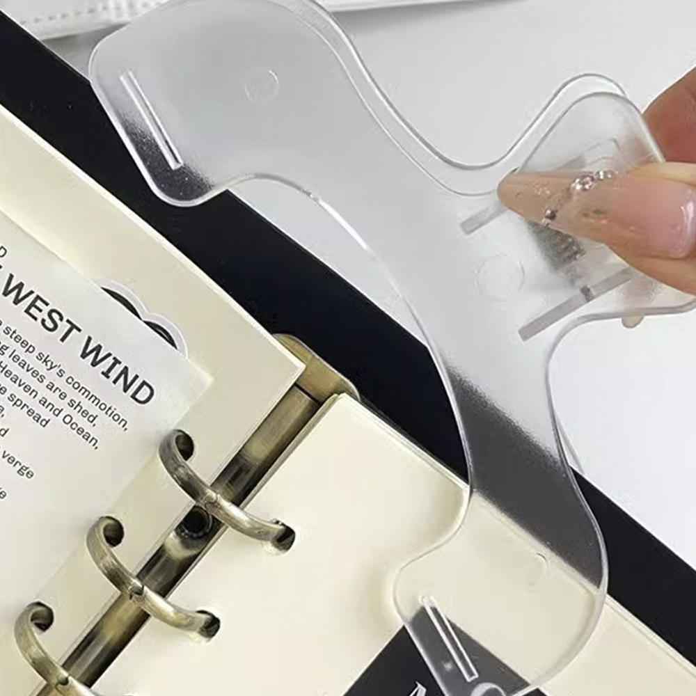 1PC Transparent Plastic Book H - Aesthetic Bookend review and price