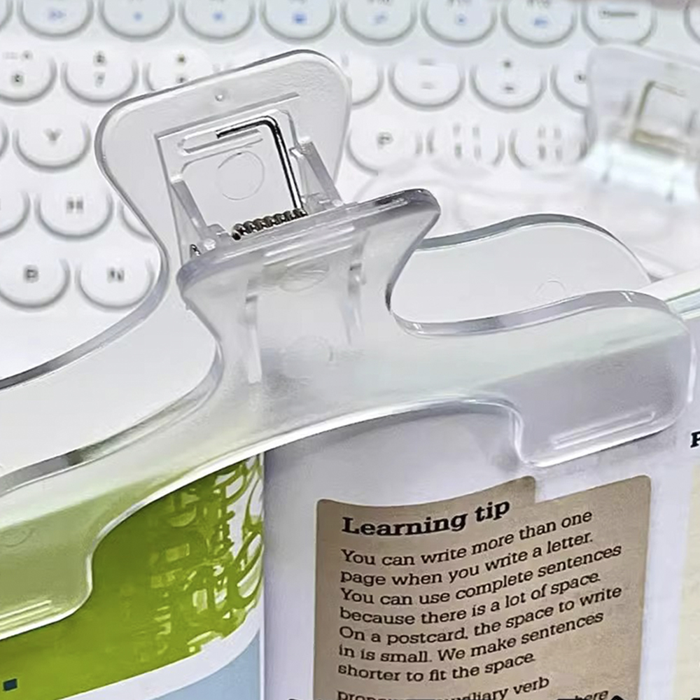 1PC Transparent Plastic Book H - Aesthetic Bookend review and price