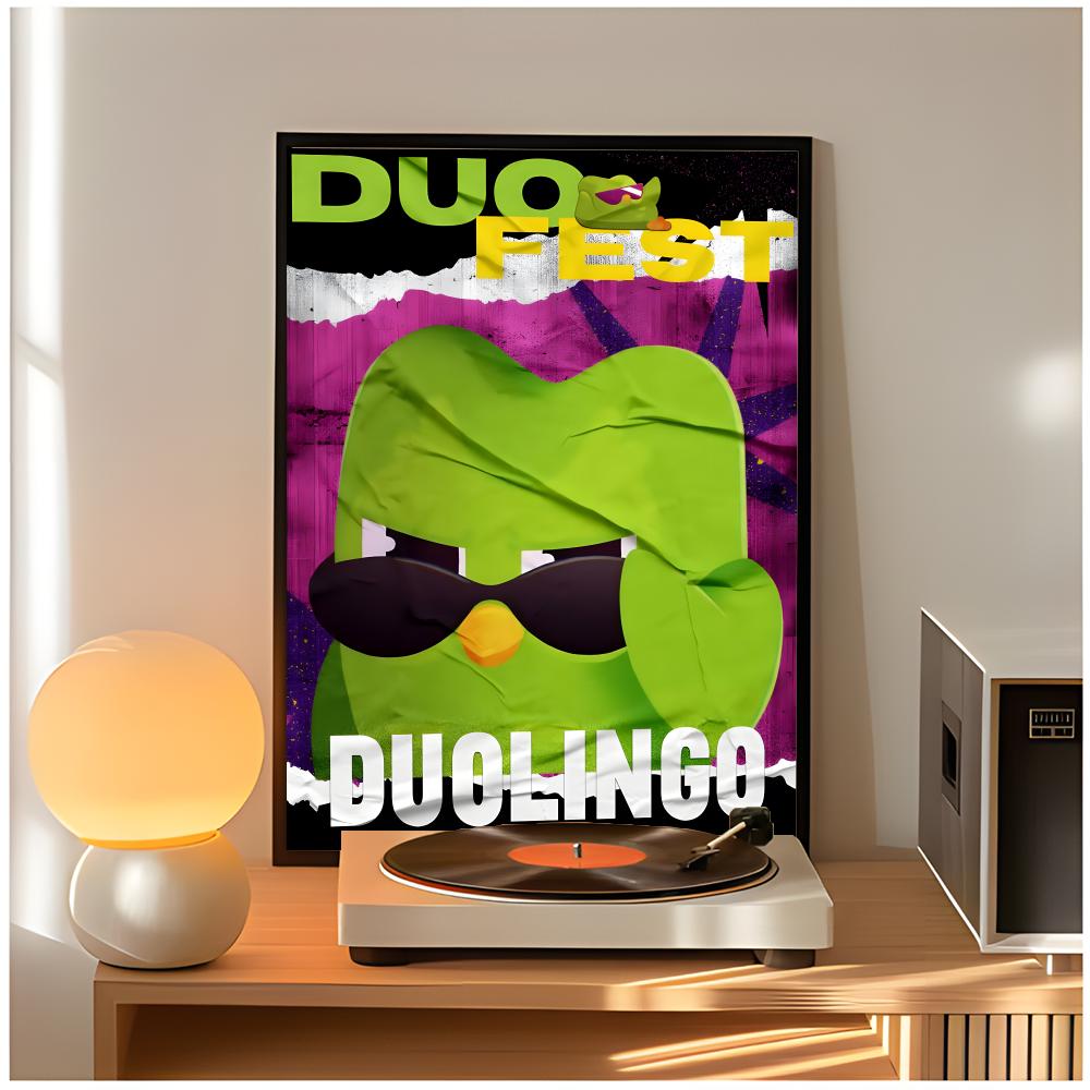 cute app d-duolingo Poster Cla - Home Decor Free App review and price