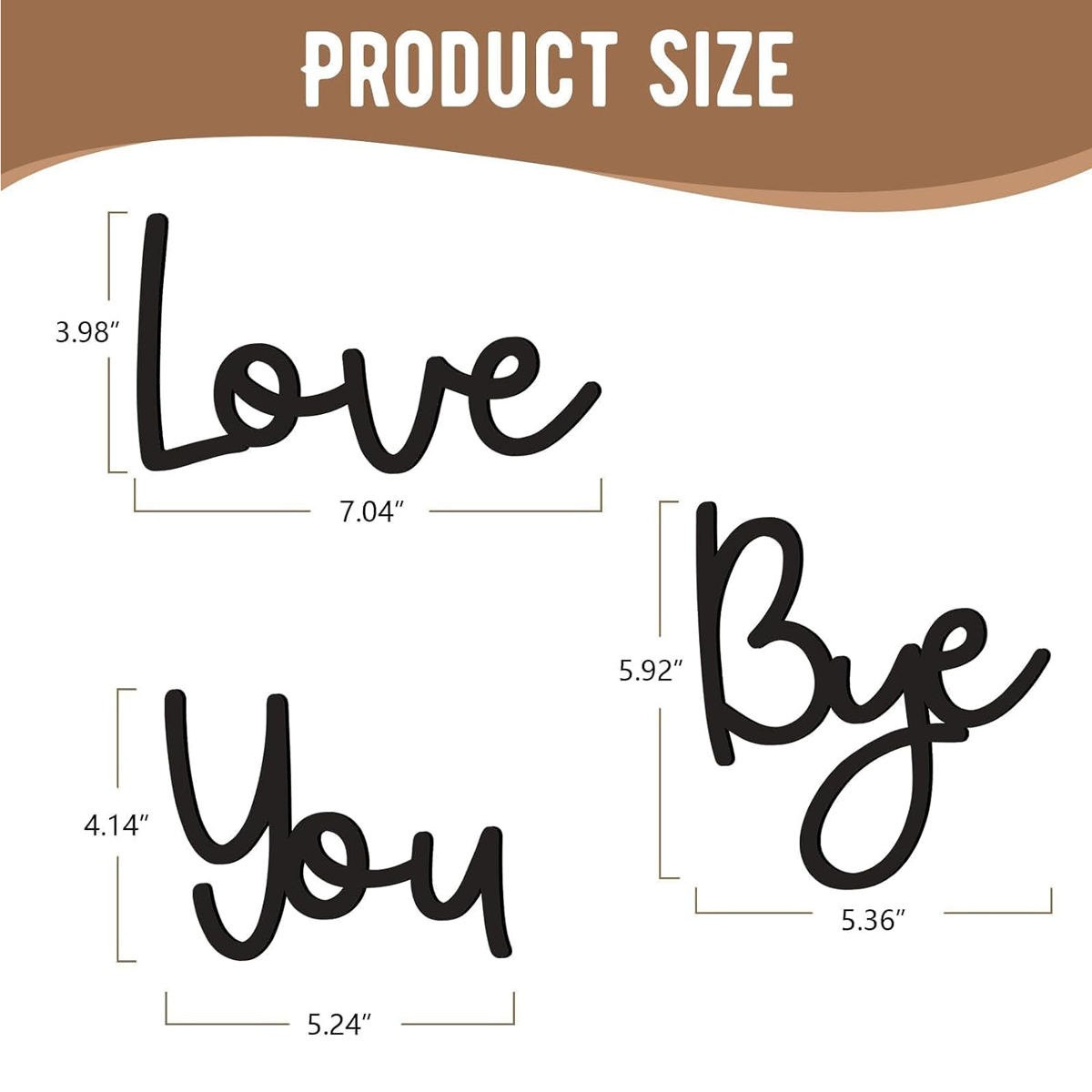 Love You Bye Wood Sign Home De - Home Decor Express review and price