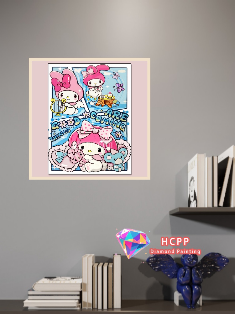 Kuromi Hello Kitty Diamond Pai - Home Decor Korea review and price