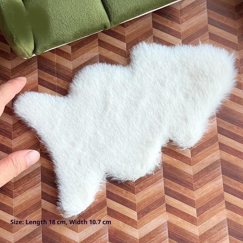 1/12 Dollhouse Imitation Sheep - Cowhide Rug Faux review and price