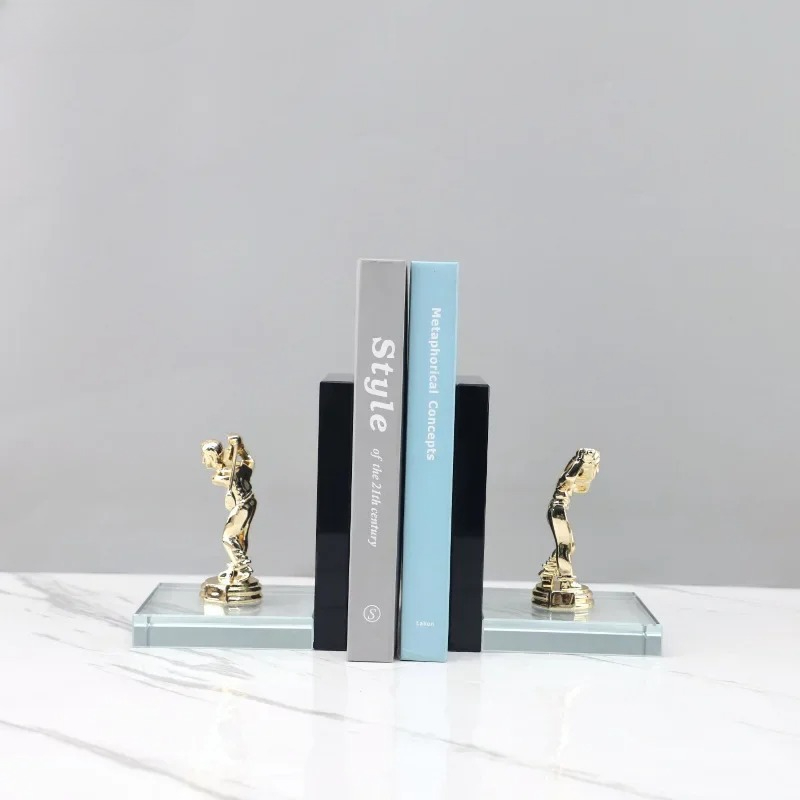 Golden Golf Player Sculpture A - Aesthetic Bookend review and price