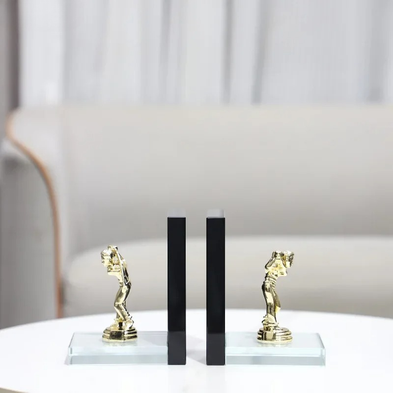 Golden Golf Player Sculpture A - Aesthetic Bookend review and price