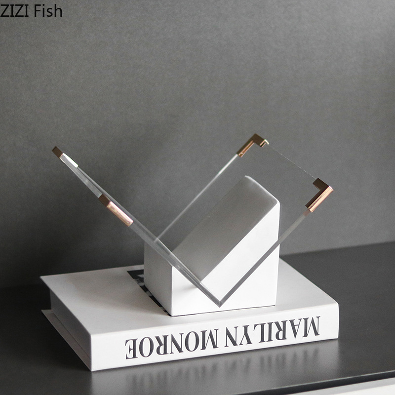 Marble Acrylic Magazine Rack D - Aesthetic Bookend review and price