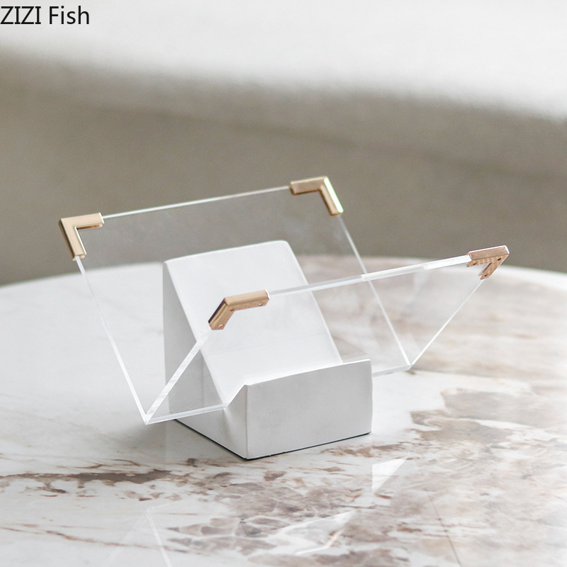 Marble Acrylic Magazine Rack D - Aesthetic Bookend review and price