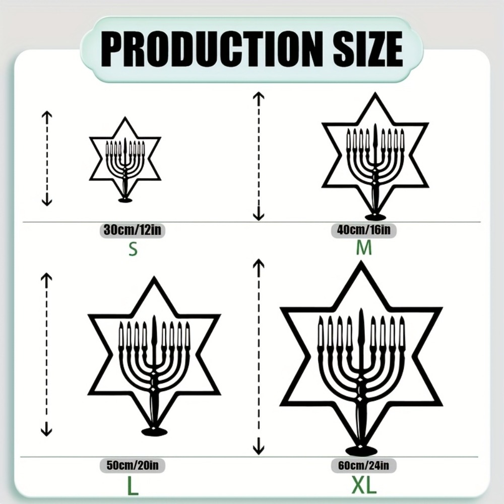 CIFBUY Metal Wall Art Menorah  - Home Decor In review and price