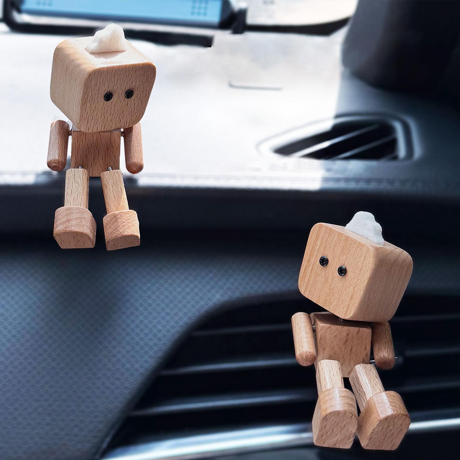 Car Vent Diffuser Wooden Robot - Home Decor Outlet review and price